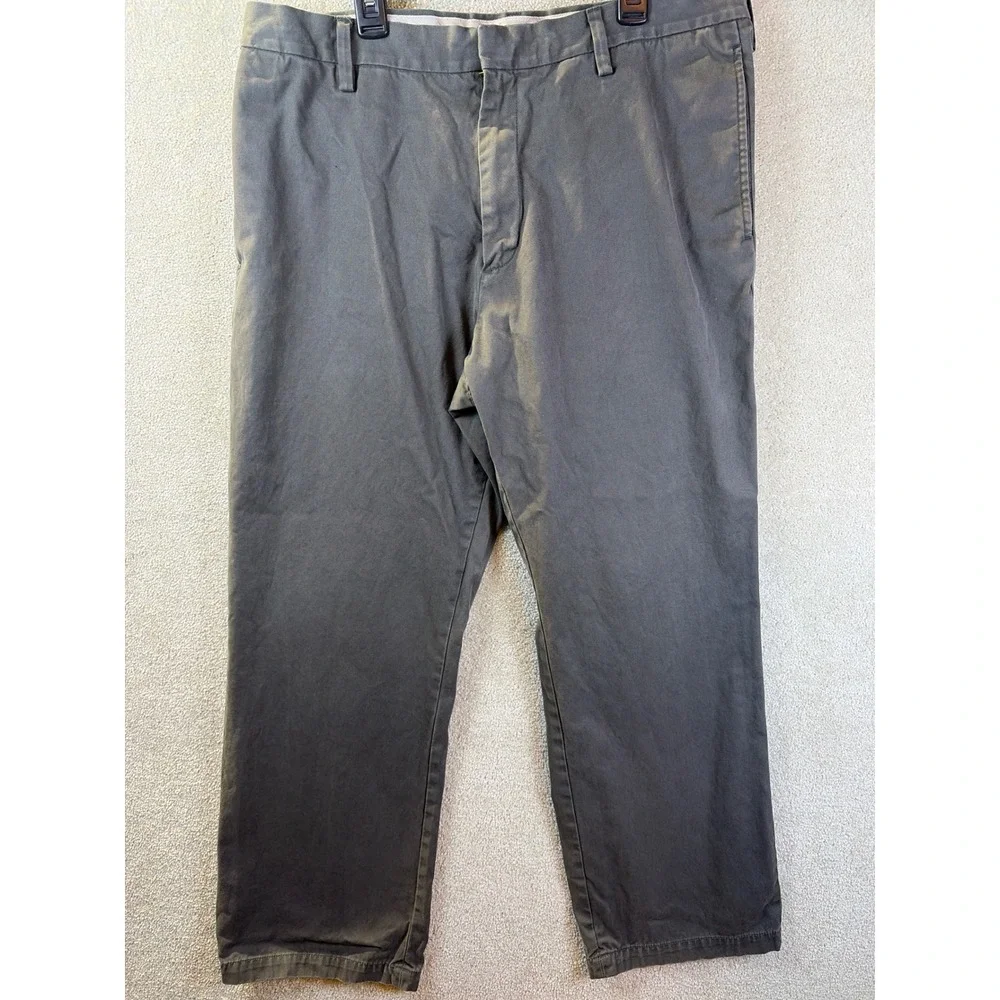 Banana Republic Gavin Chino Pants Mens 36x30 (Fits 35x28.5) Gray‎ Straight Leg